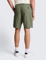 Kratke pantalone od mešavine lana - Zelena_8063162
