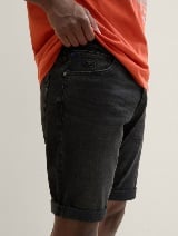 Pantaloni scurţi Josh regular fit jeans - Negru_3261403