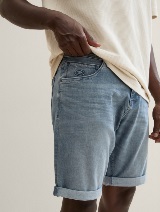 Pantaloni scurţi Josh regular fit jeans - Albastru_4140322