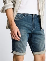 Pantaloni scurţi Josh regular fit jeans - Albastru_7294180