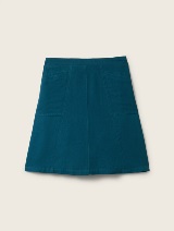 Suknja od mešavine lana - Plava_8260060