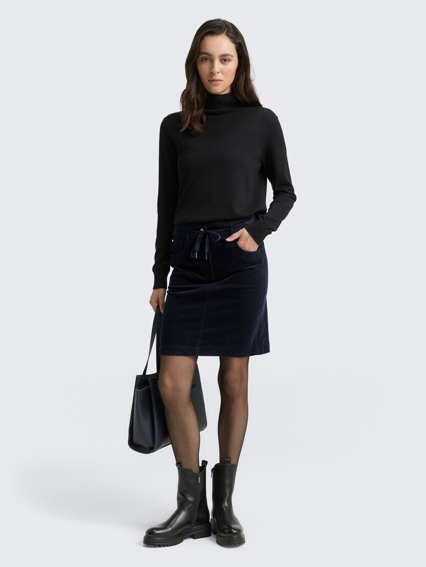 Krilo iz rebrastega žameta - Modra_5050134