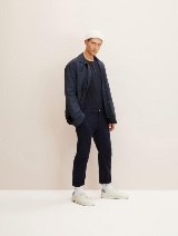 Majica s Henley izrezom - Plava_6662891