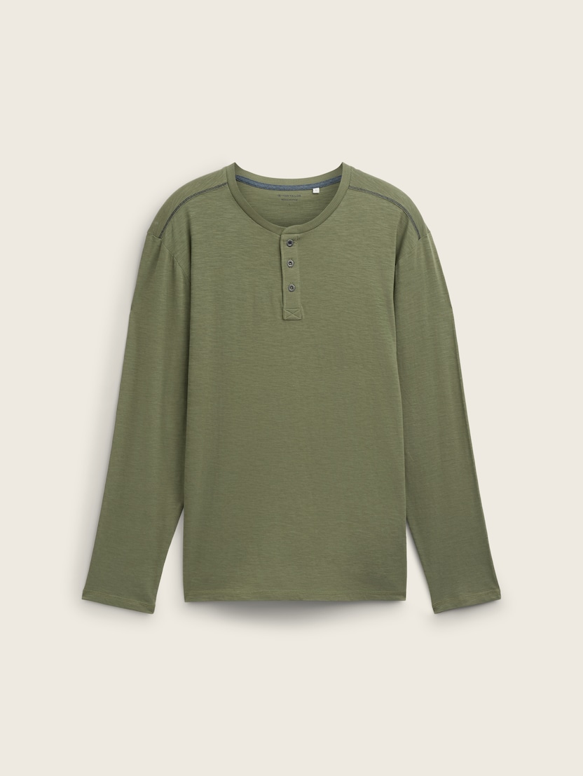 Tricou henley - Verde_7351831