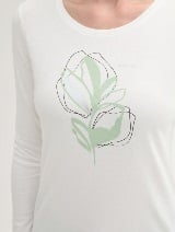 Tricou cu imprimeu - Alb_2501276