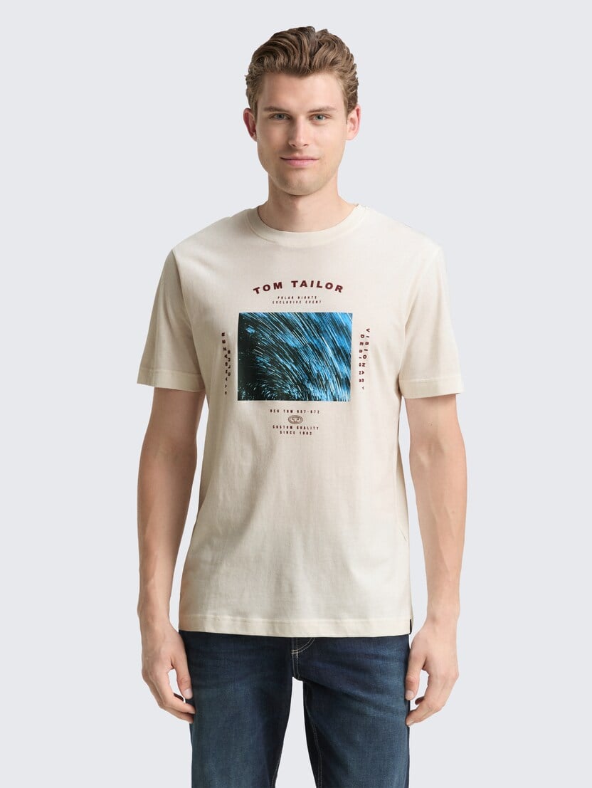 Majica s potiskom - Bela_4757758