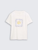 Tricou cu imprimeu - Alb_7301542
