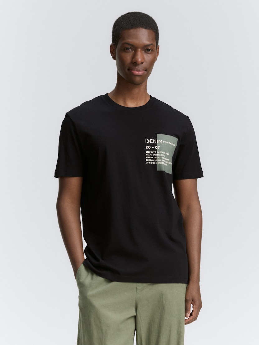 Majica s printom - Crna