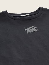 Tricou cu imprimeu - Negru_7684120