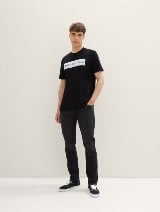 Tricou cu imprimeu - Negru_9316839