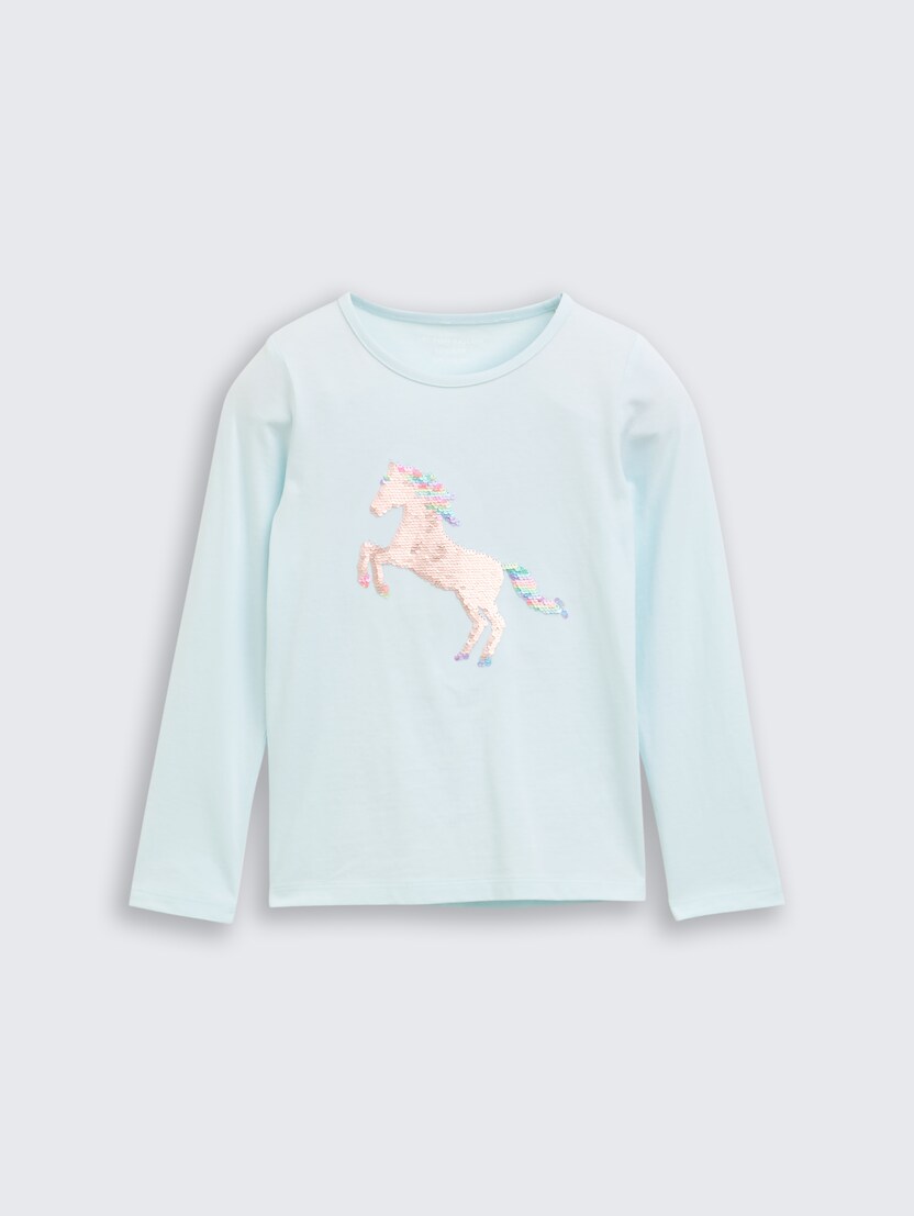 Majica s potiskom - Modra_1147336