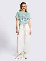 Tricou cu imprimeu - Albastru_2263889