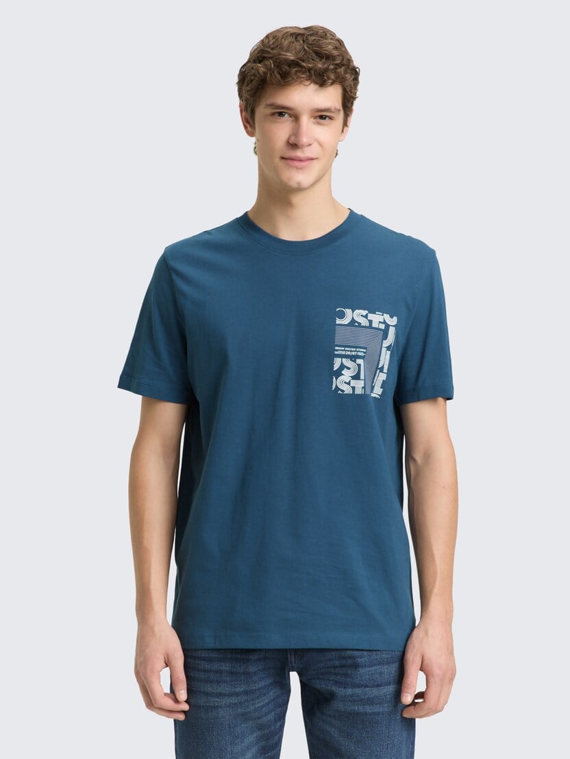 Tricou cu imprimeu - Albastru-1050319-26779-16