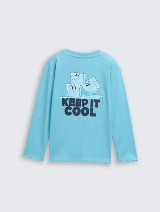 Majica s printom - Plava_5572030