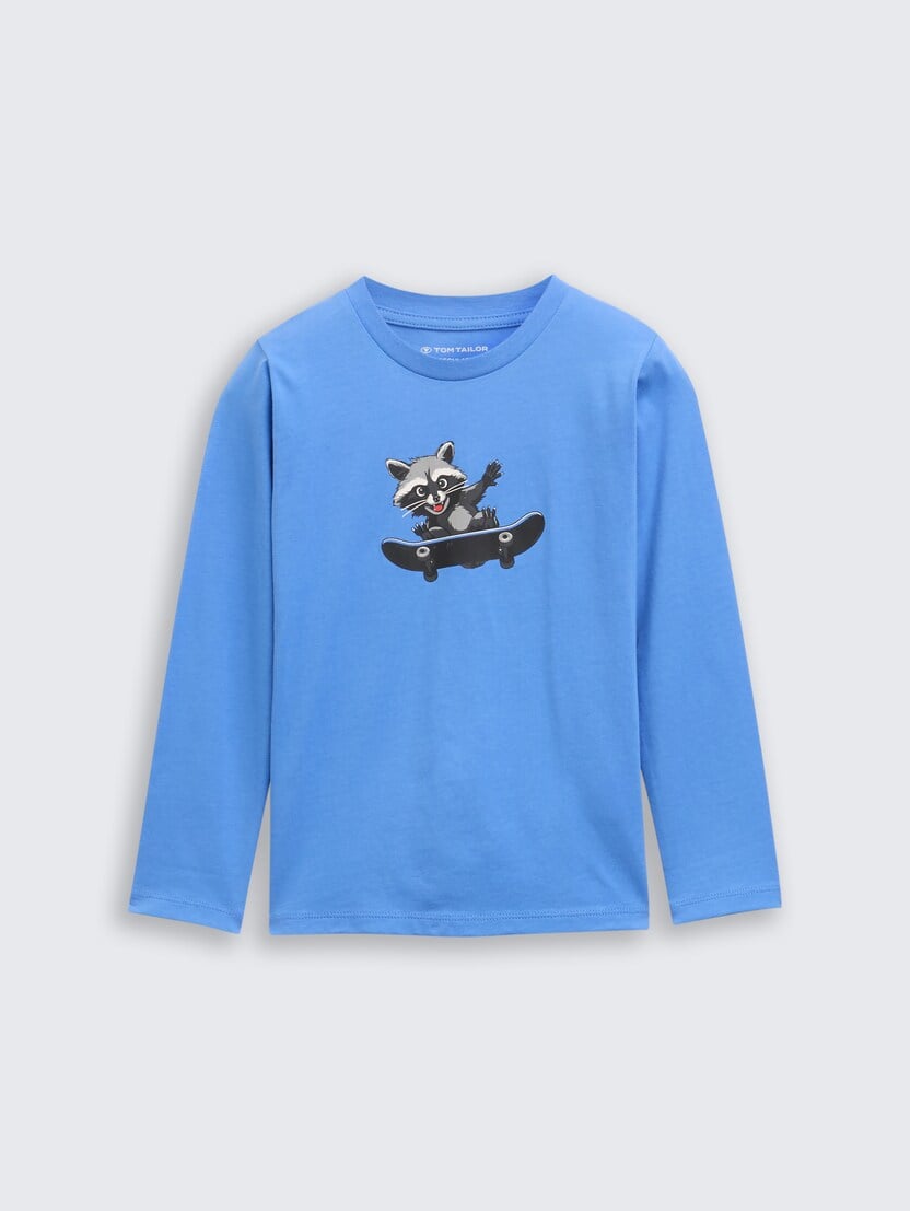 Majica s printom - Plava_591164