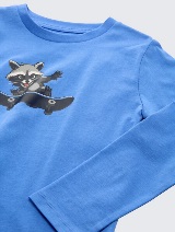 Majica s printom - Plava_591164