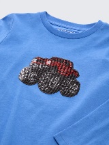 Majica s printom - Plava_5981864