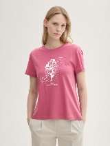 Tricou cu imprimeu - Roz_732547