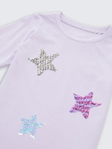 Tricou cu imprimeu - Mov_1484525