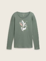 Tricou cu imprimeu - Verde_1647455