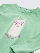 Majica s printom - Zelena_7298427