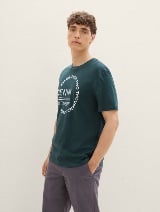 Tricou cu imprimeu - Verde_7569226