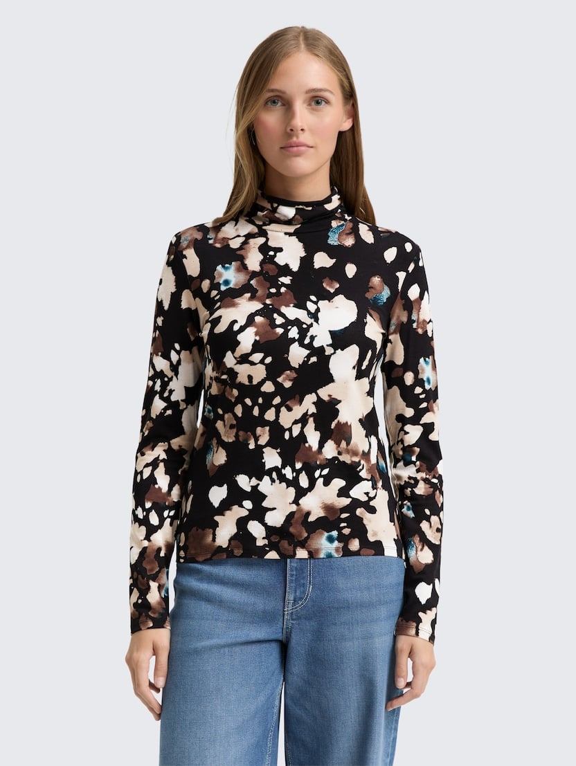 Majica s puli ovratnikom - Vzorec/večbarvna_9741061