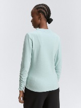 Majica sa stojećom kragnom - Plava_6561136