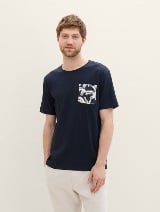 Tricou structurat - Albastru_4319216