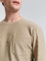 Majica s strukturo - Rjava_7787230