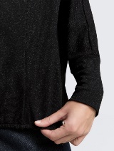 Majica s balon rukavima - Crna_9846332