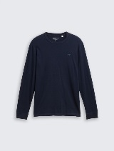 Tricou cu logo imprimat - Albastru_6510156