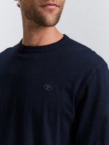 Tricou cu logo imprimat - Albastru_6510156