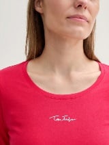 Tricou cu imprimeu logo - Roz_7231907