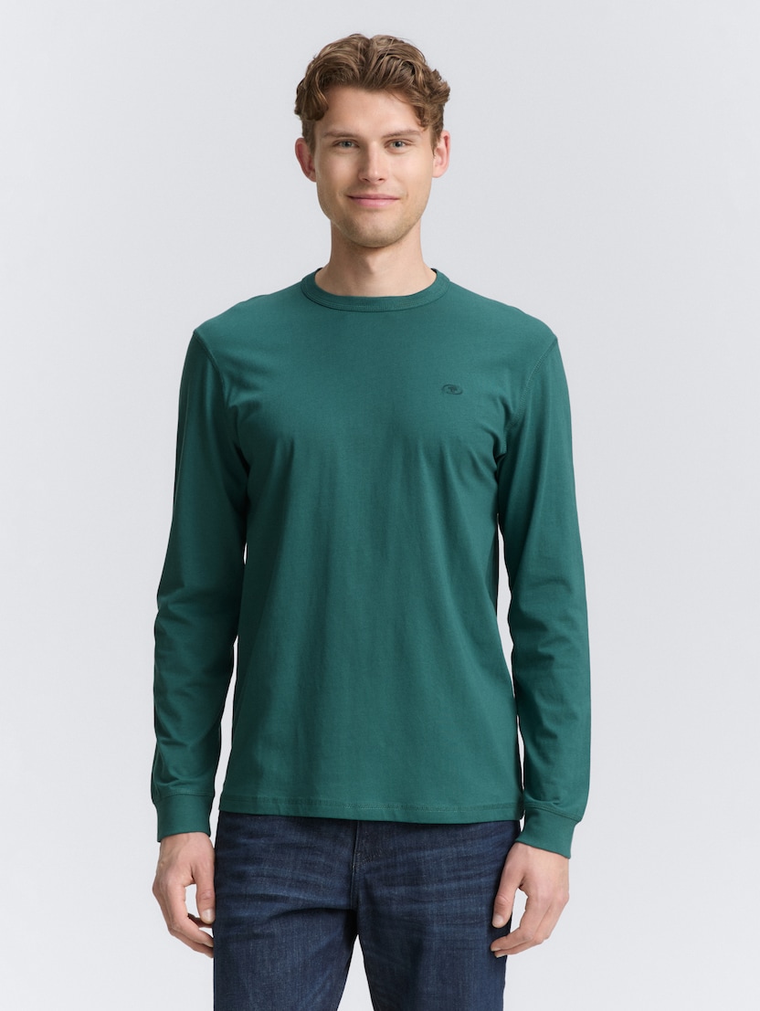 Tricou cu logo imprimat - Verde_547078