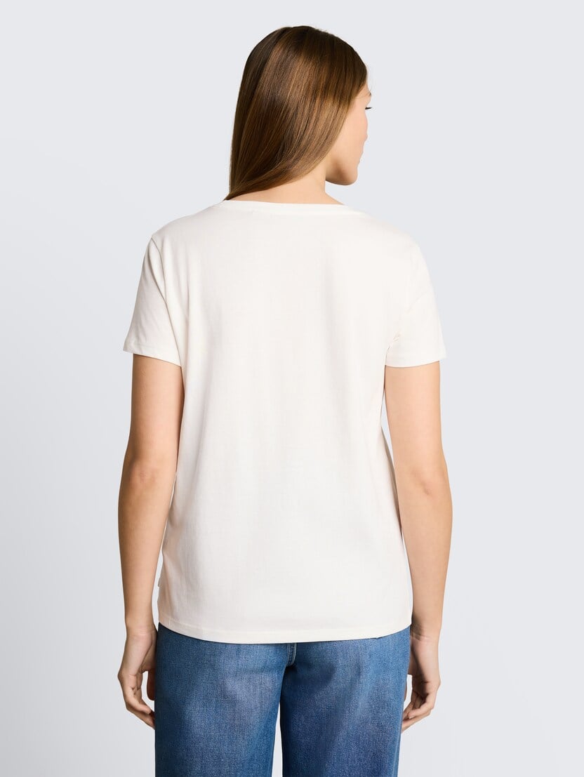 Tricou cu logo  mic - Alb_9699730