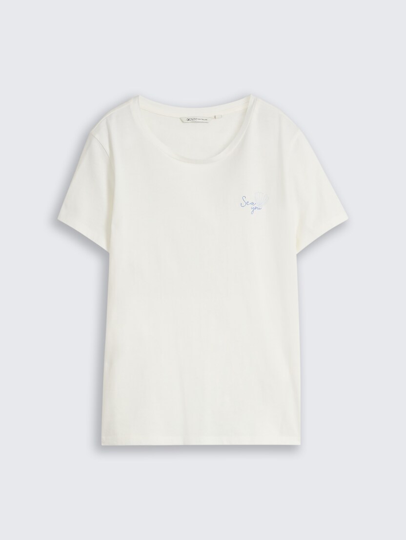 Tricou cu logo  mic - Alb_9699730