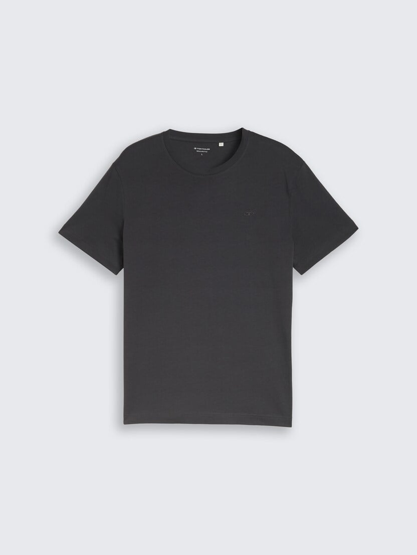 Tricou cu logo  mic - Gri_1245577