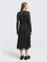 Mrežasta haljina - Siva_4325179