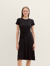 Rochie din tricot - Negru_8741970