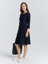 Rochie din jerseu - Albastru_6324608