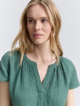 Haljina od muslin tkanine - Zelena_2780449