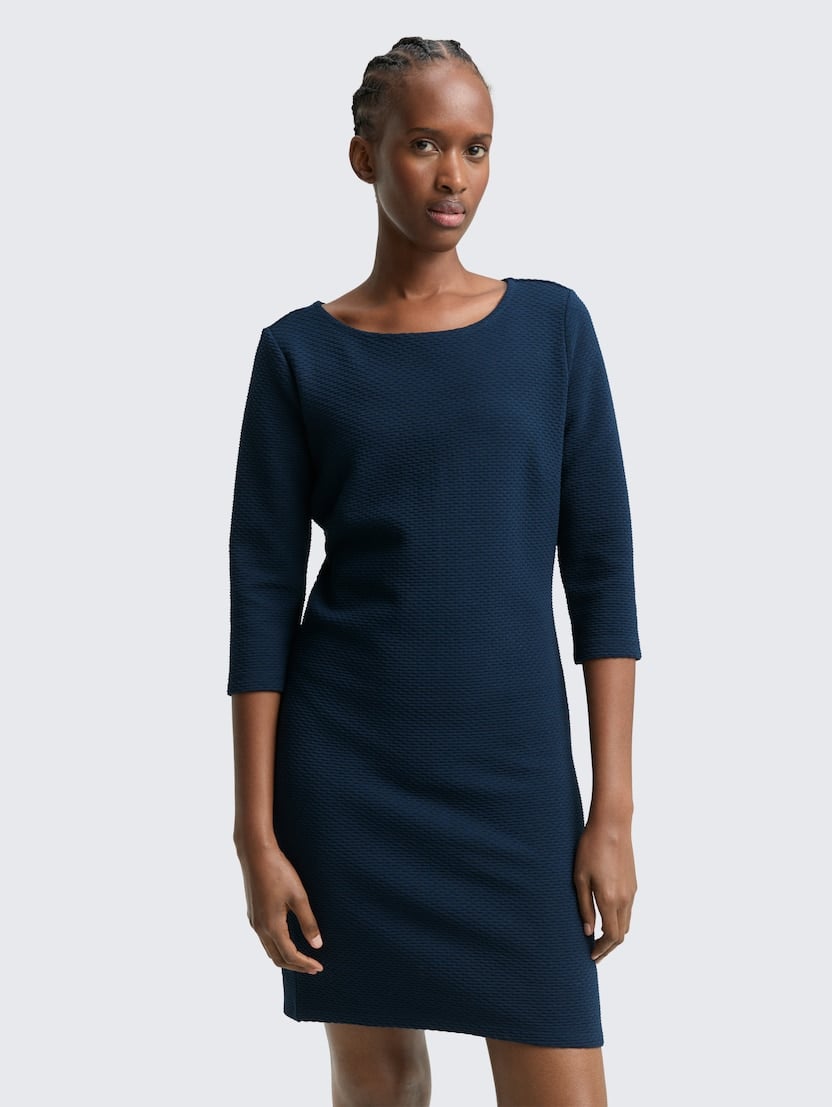 Obleka s strukturo - Modra_554982