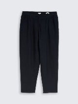 Lanene pantalone opuštenog kroja - Plava_4840790