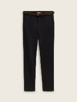 Pantaloni chino slim de călătorie - Negru_4274921