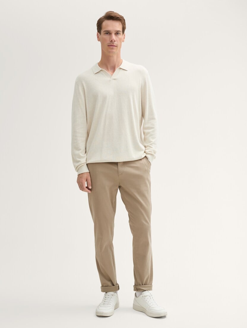 Pantaloni chino slim de călătorie - Maro_6166160