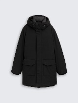 Parka s kapuljačom - Crna_5930321