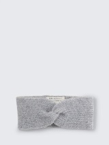 Pletena traka za glavu s čvorom - Siva_1979742