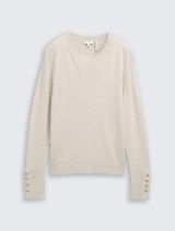 Pleteni džemper - Bež_6218056