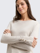 Pleteni džemper - Bež_6218056